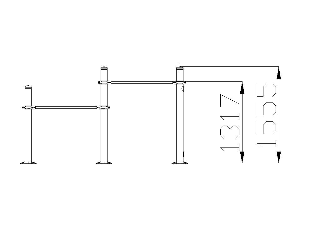 Workout System Double bars for push-ups