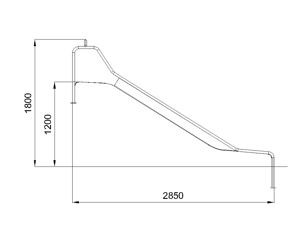 Wide slide for geoplastics