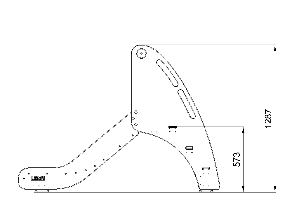 Slide h=550 (HDPE Slide)