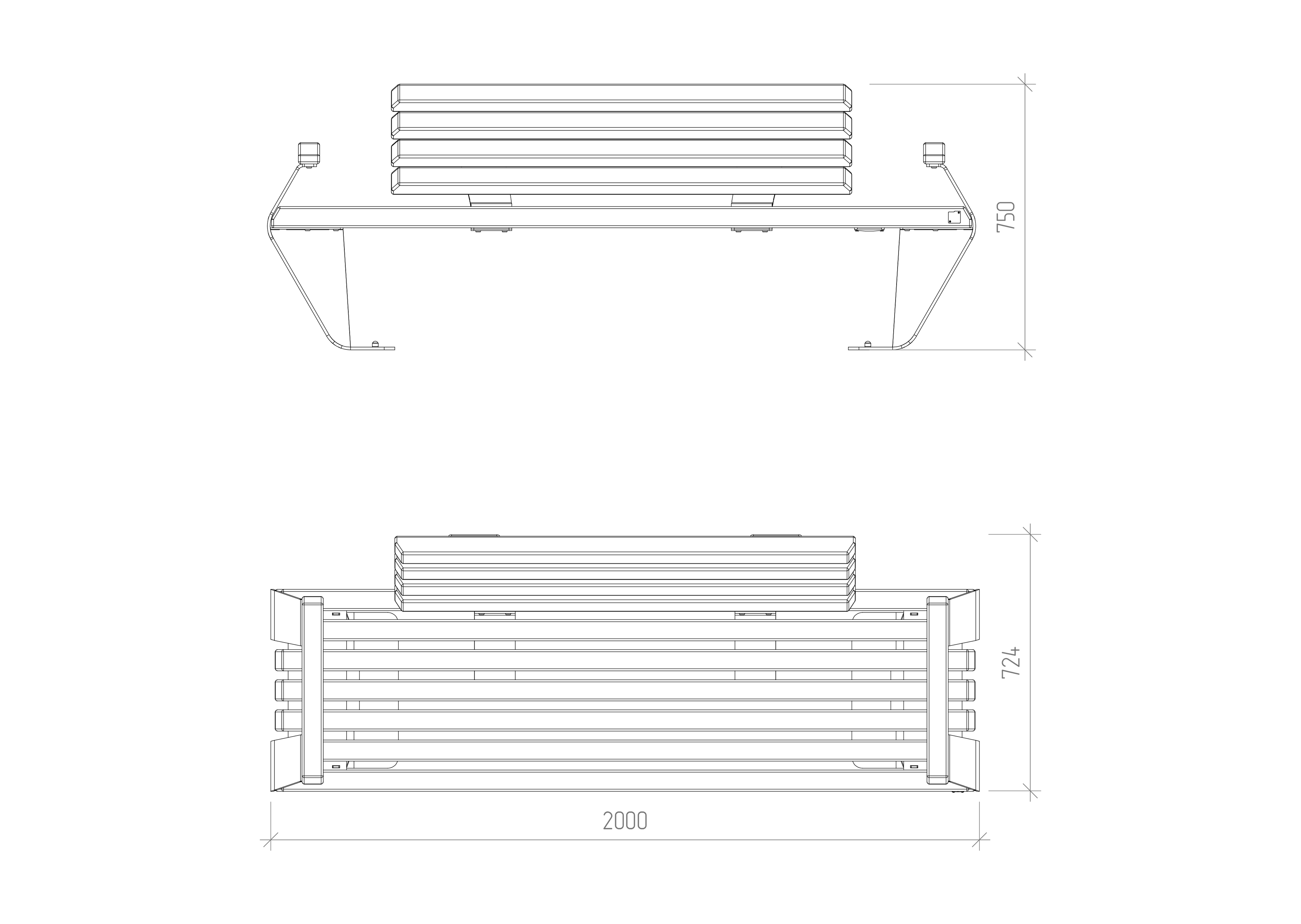 Park sofa Vector