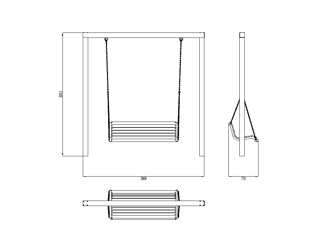 Park swings Basis (suspended sofa)