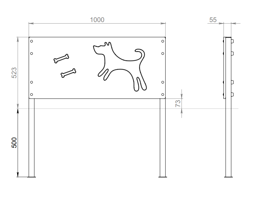 Medium hound hurdles