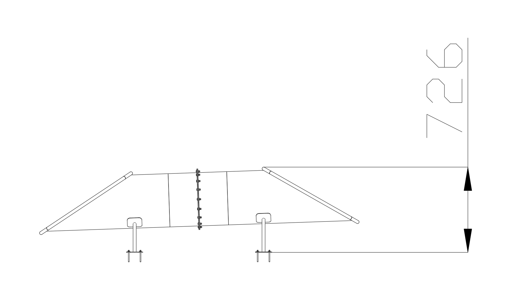 Inclined tunnel 450 mm