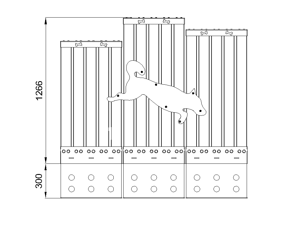 Fencing for dog playgrounds