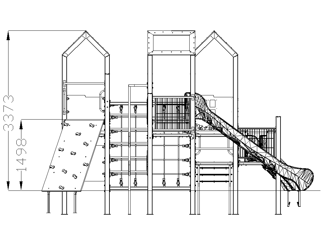 Play System France on metal poles