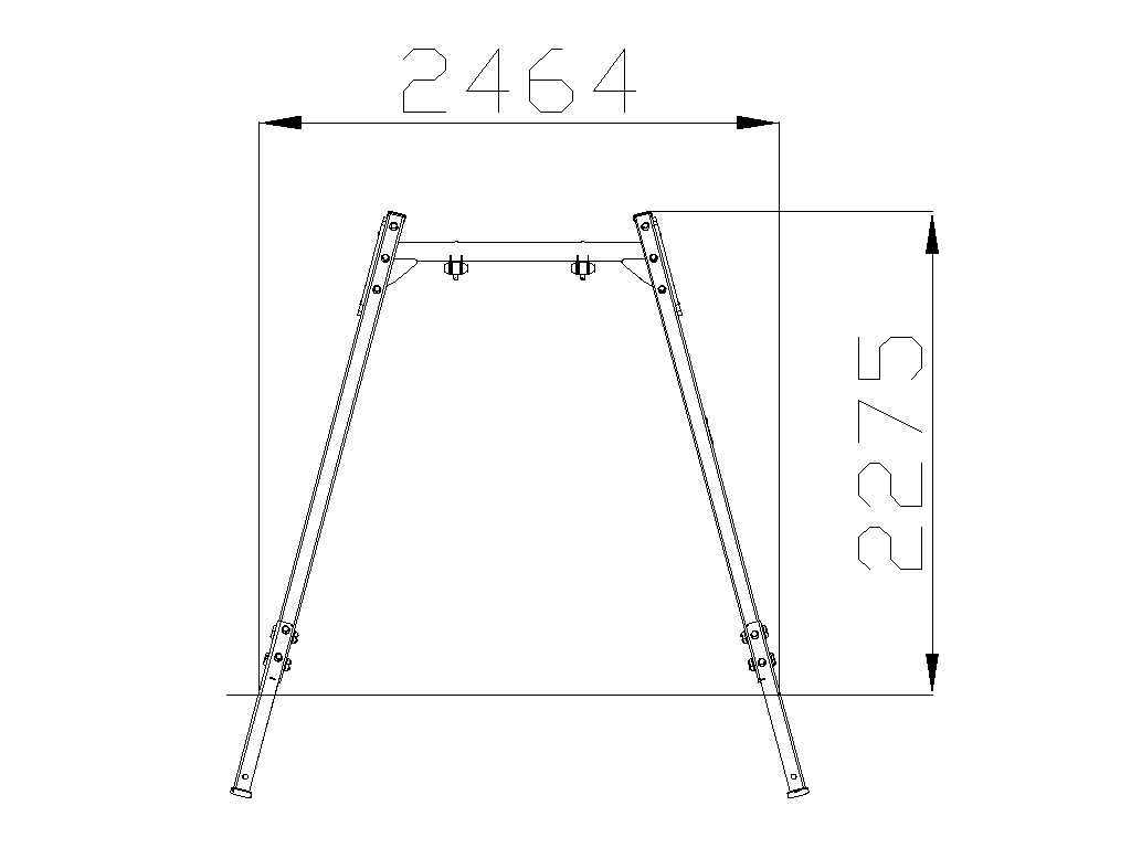 Wooden single swing