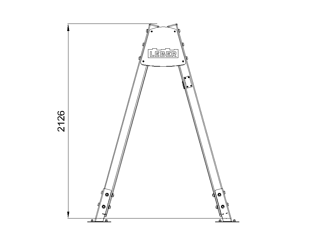 Wooden double swing Urban (Eco)