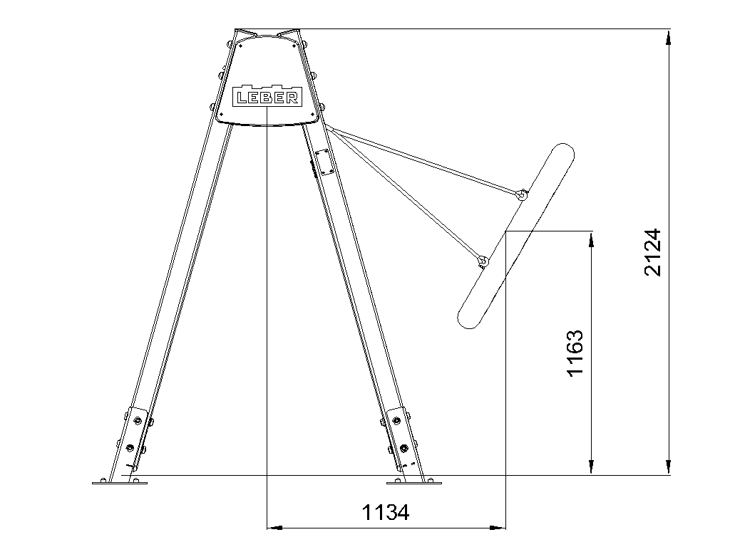 Wooden swing Nest Urban (Eco)