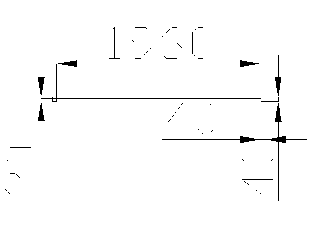 Lawn fence post 40×40 (h=500)