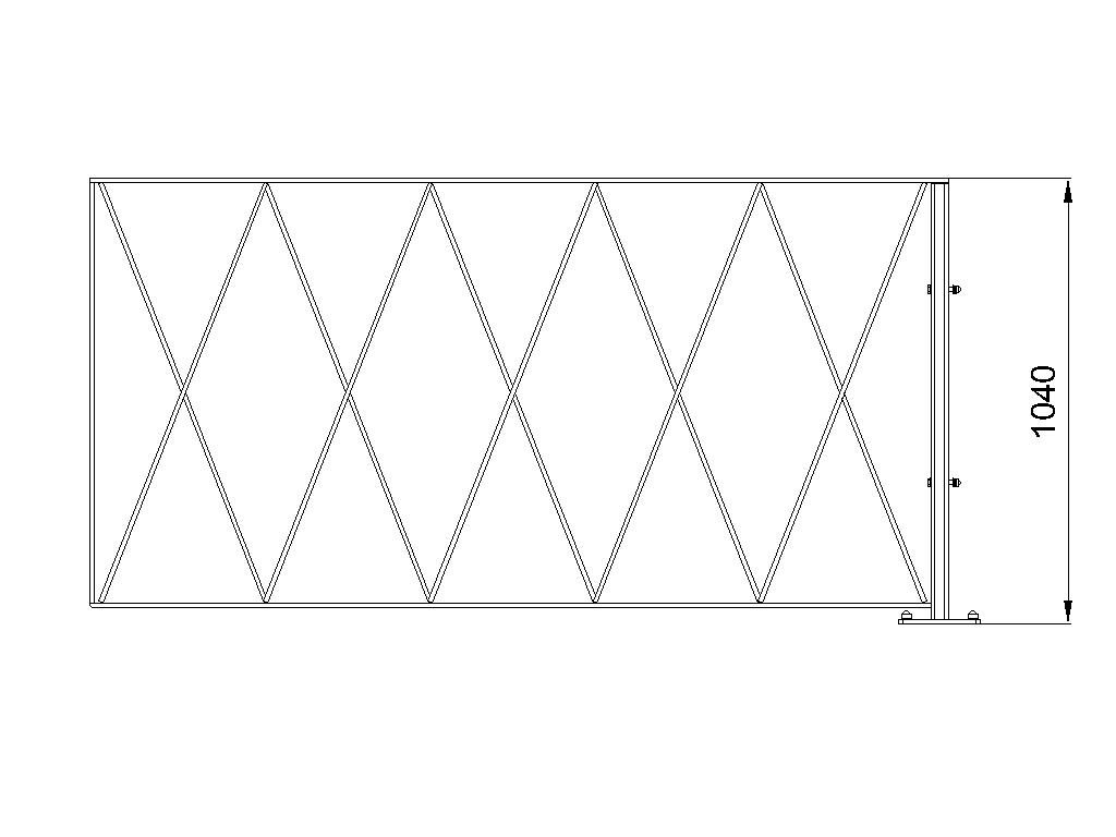 Lawn fencing LGO-13 (section)