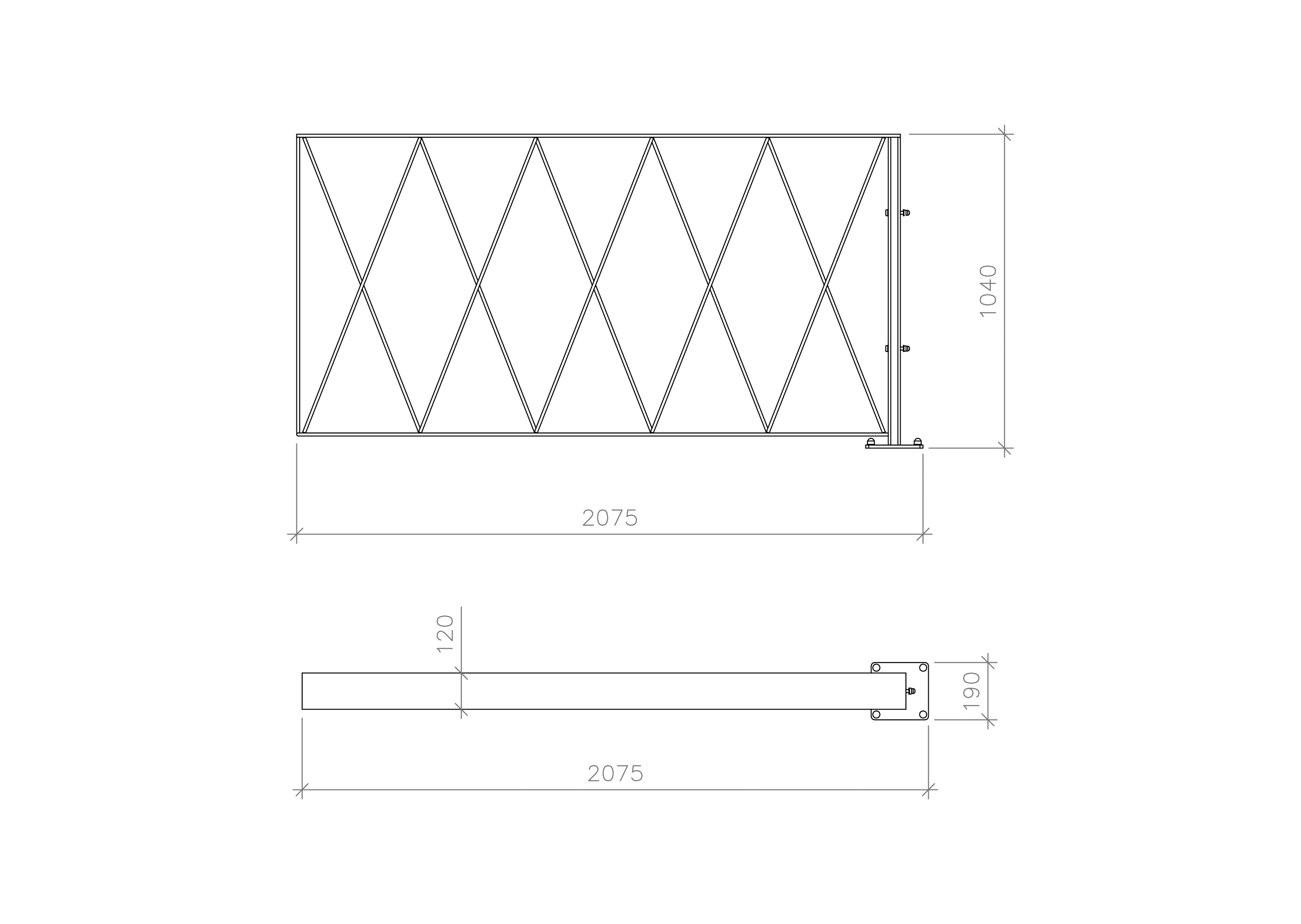Lawn fencing LGO-13 (section)