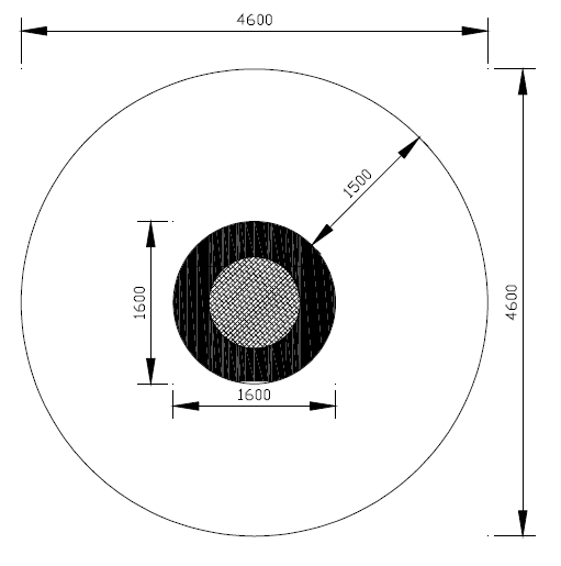 Trampoline Round d = 1600
