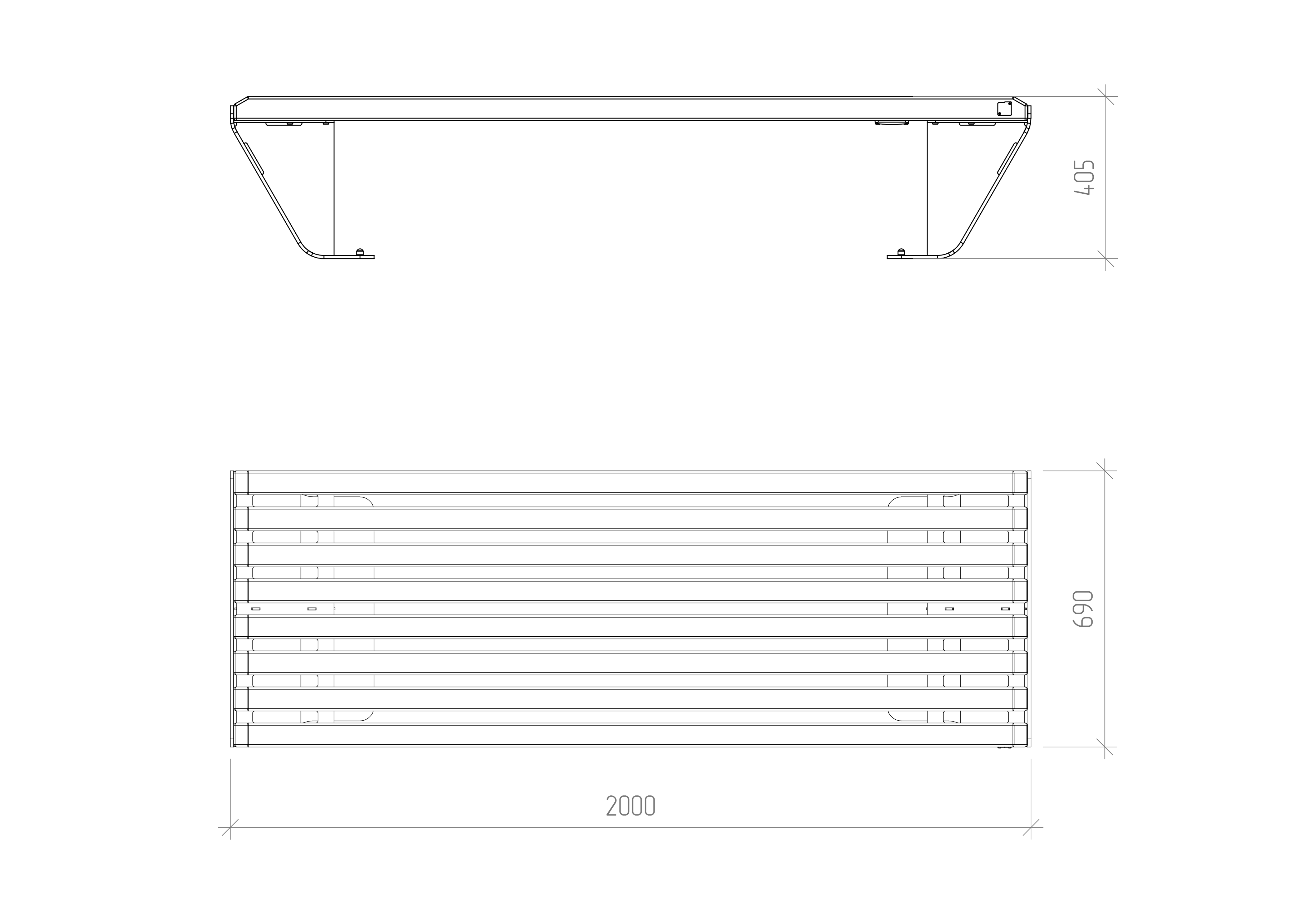 Vector Park Bench