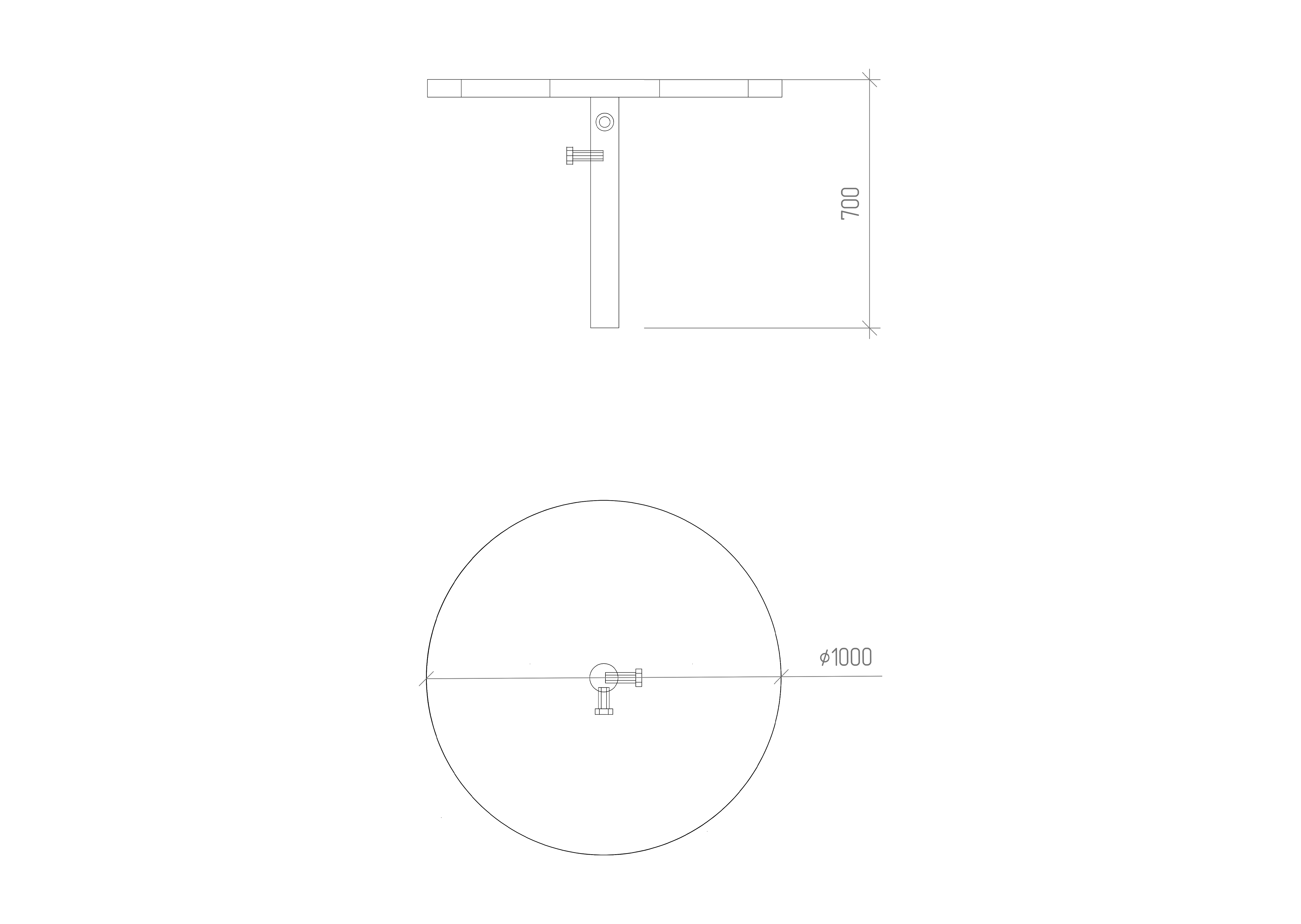 Round coffee table Type 1