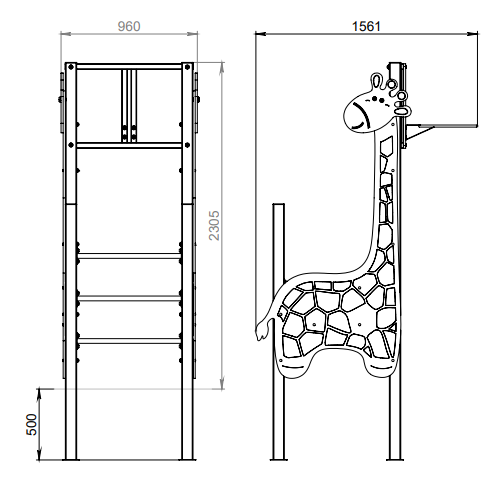 Basketball unit Giraffe