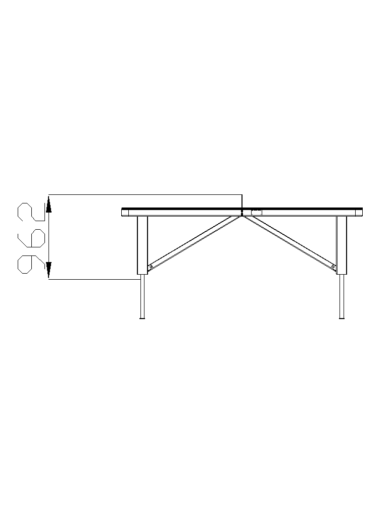 Vandal-proof tennis table «Tournament»