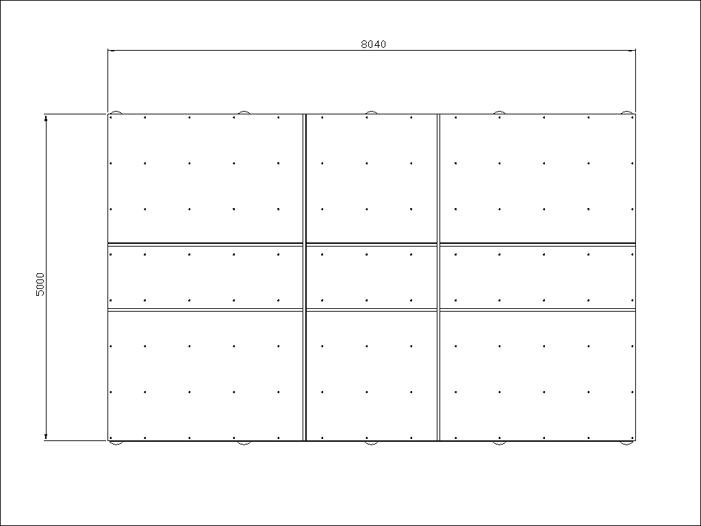 Shade Canopy with Benches 5 × 8 m in Larch