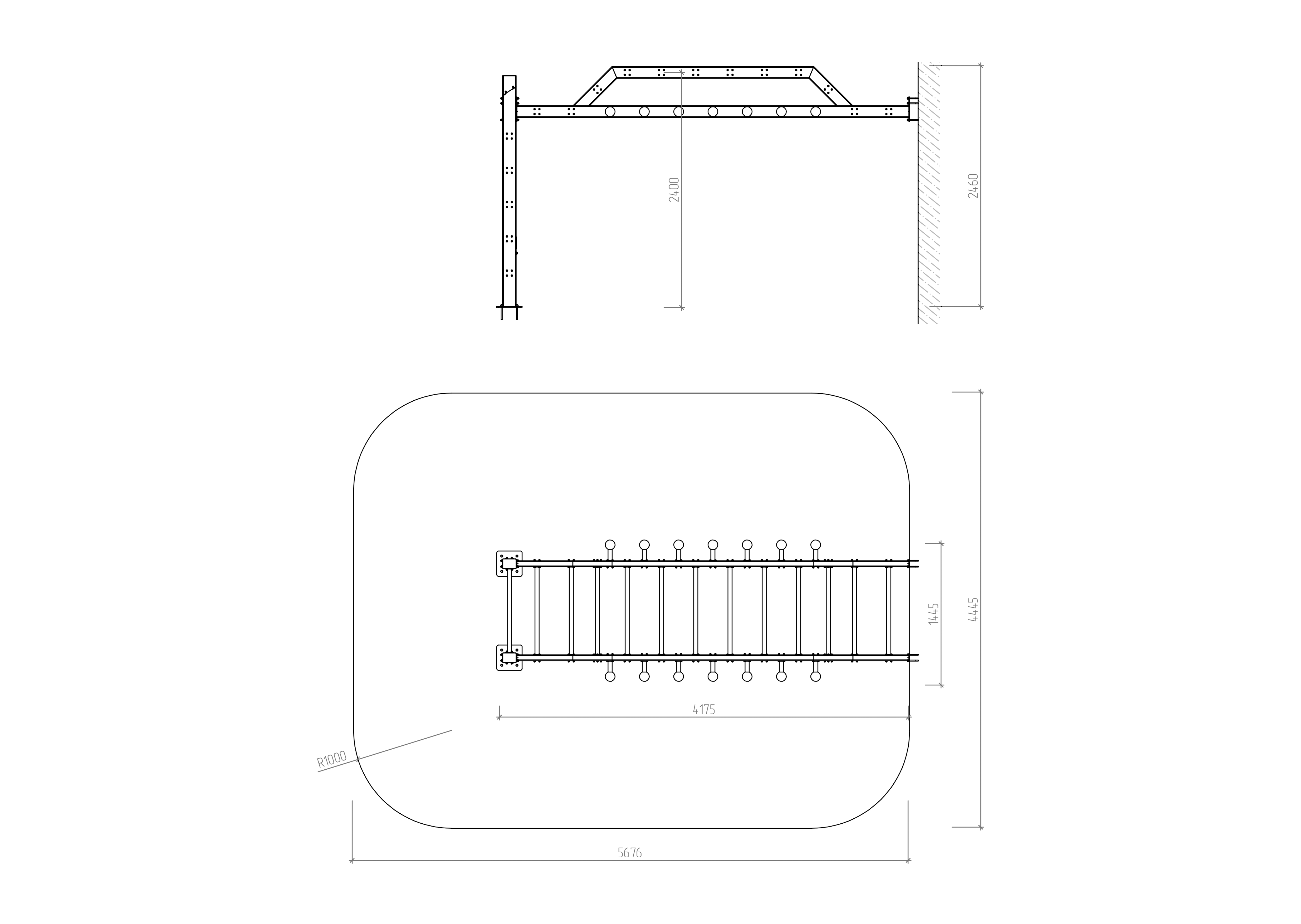 Auxiliary station handlebar