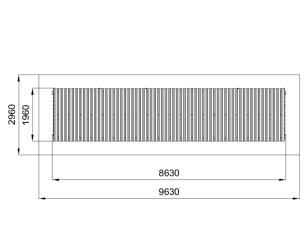 Dumstep enclosure with doors (5 containers)