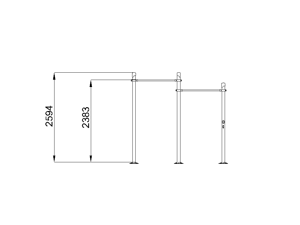 Double horizontal bar