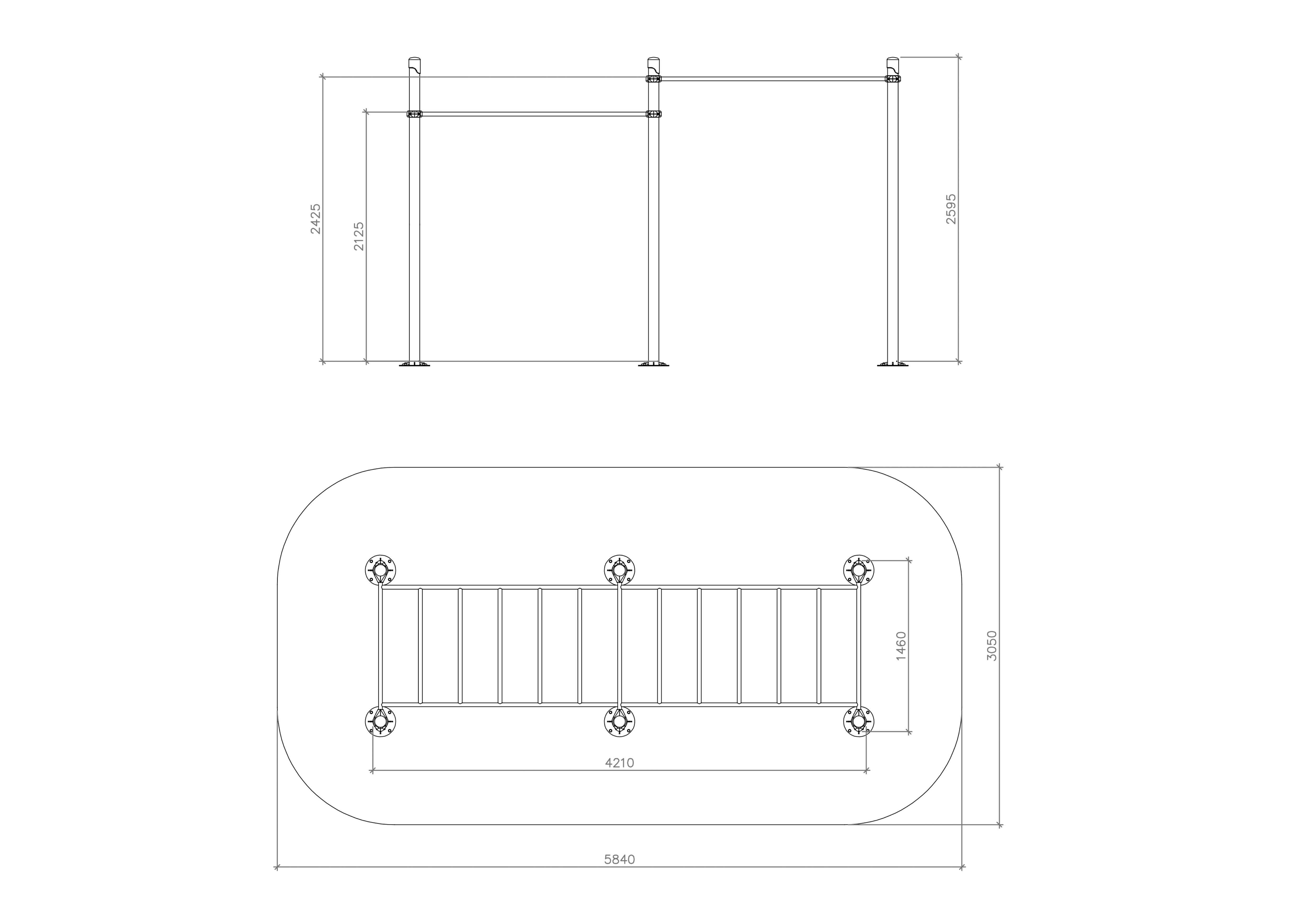 Two-level handle bar