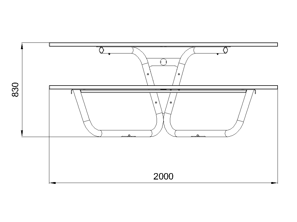Table with benches
