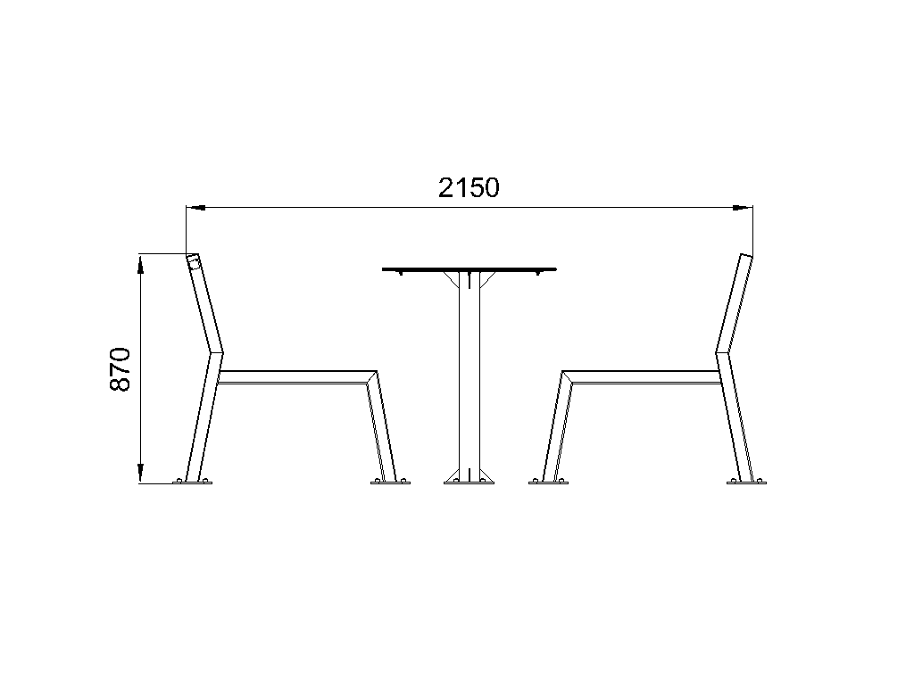 Table with chairs Chess
