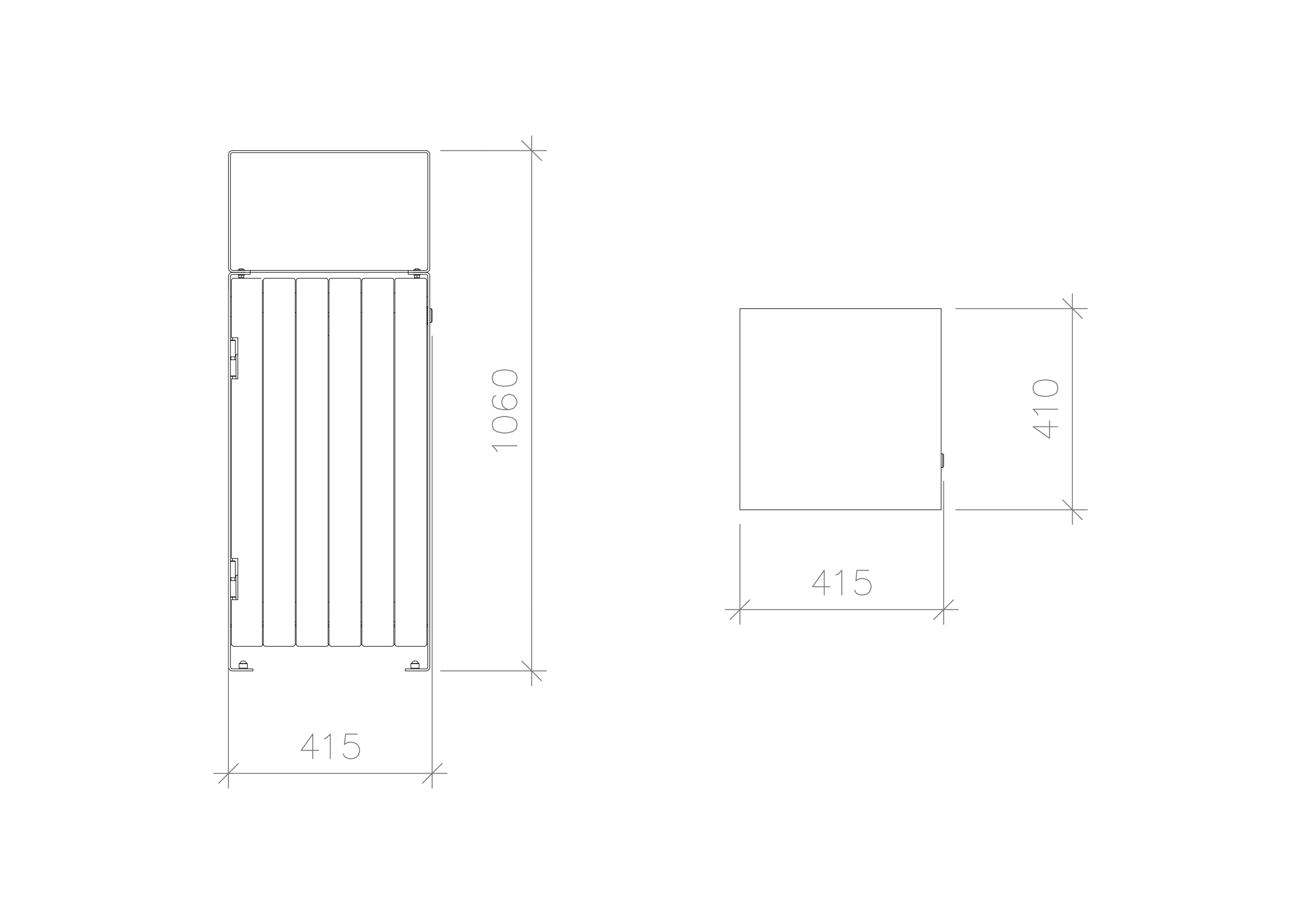 Square bin