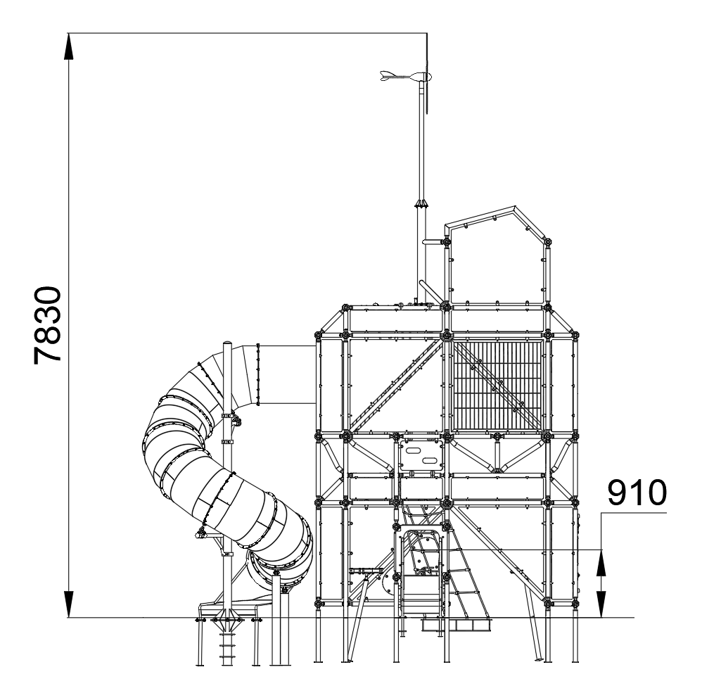 Play System Science (stainless steel slide)
