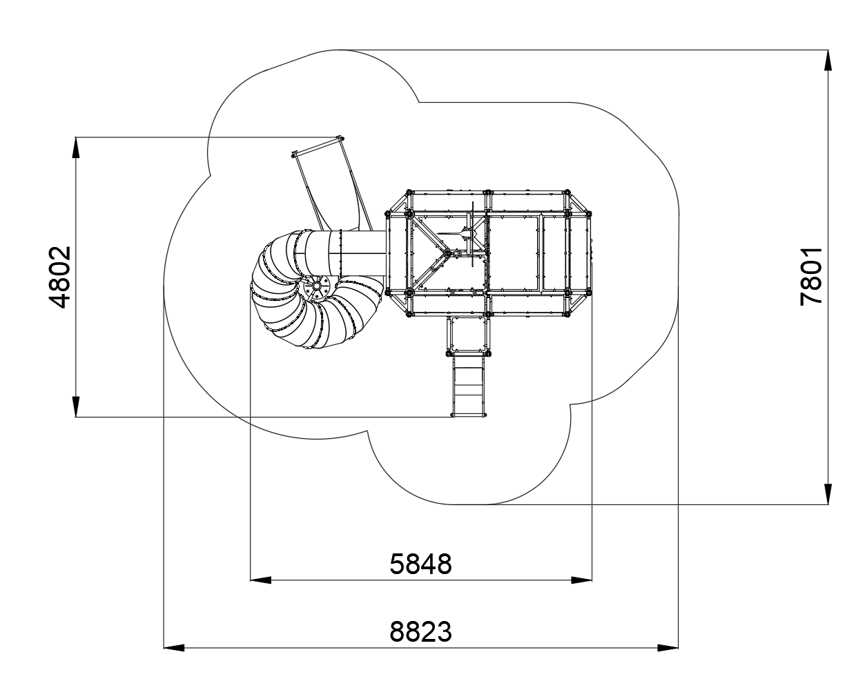Play System Science (stainless steel slide)