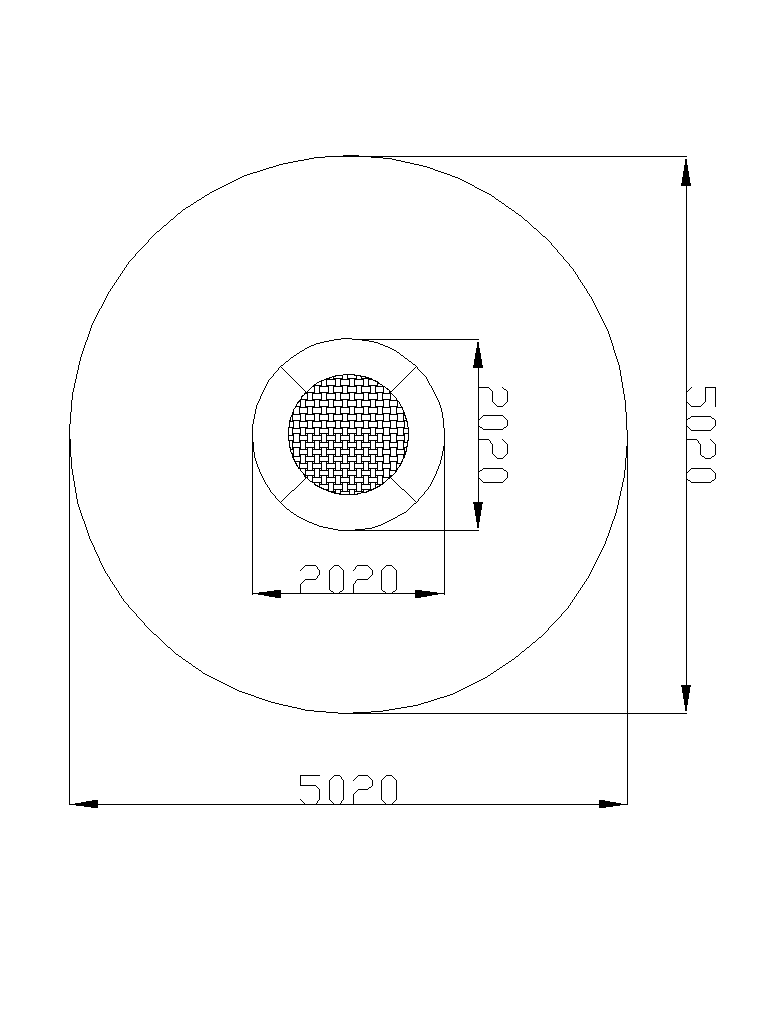 Trampoline Round d=1480 (Braided ribbon)