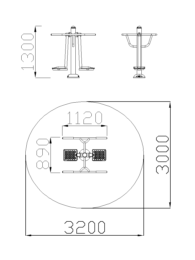 Outdoor standard Adult Fitness Equipment FS-21702