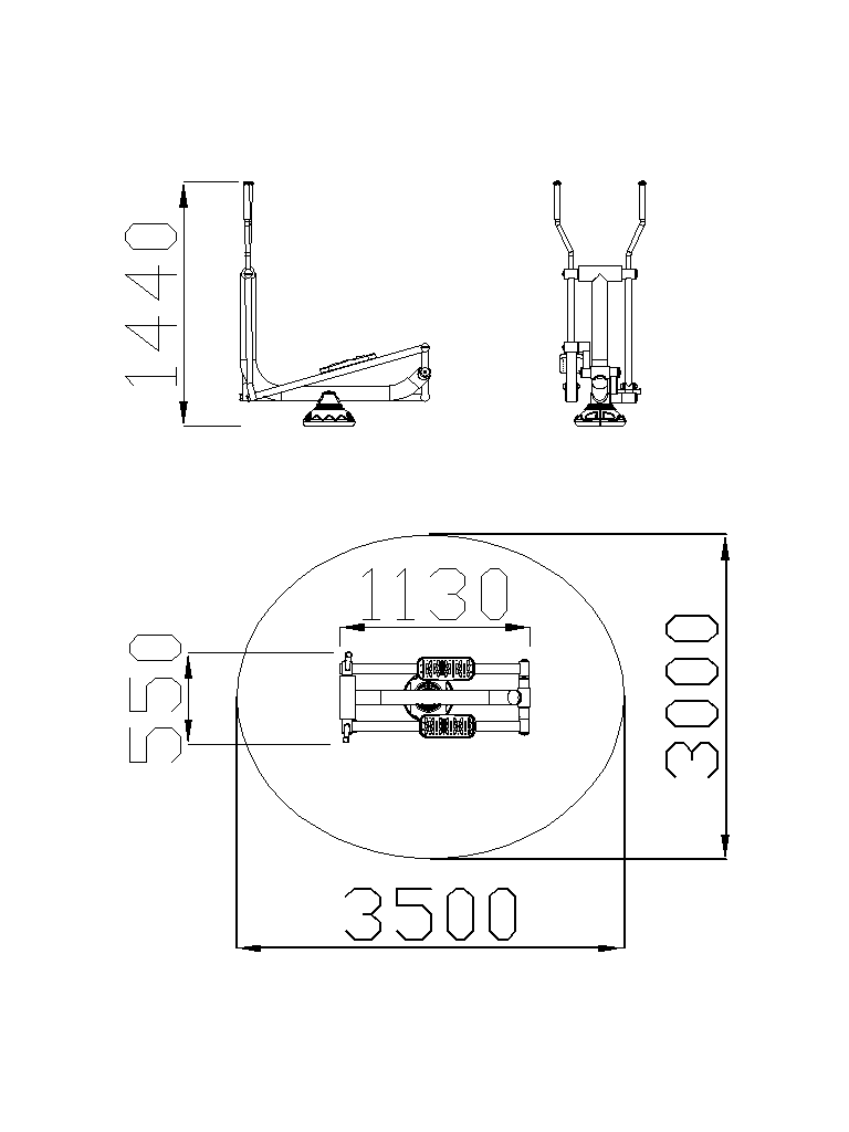 Outdoor standard Adult Fitness Equipment FS-21704