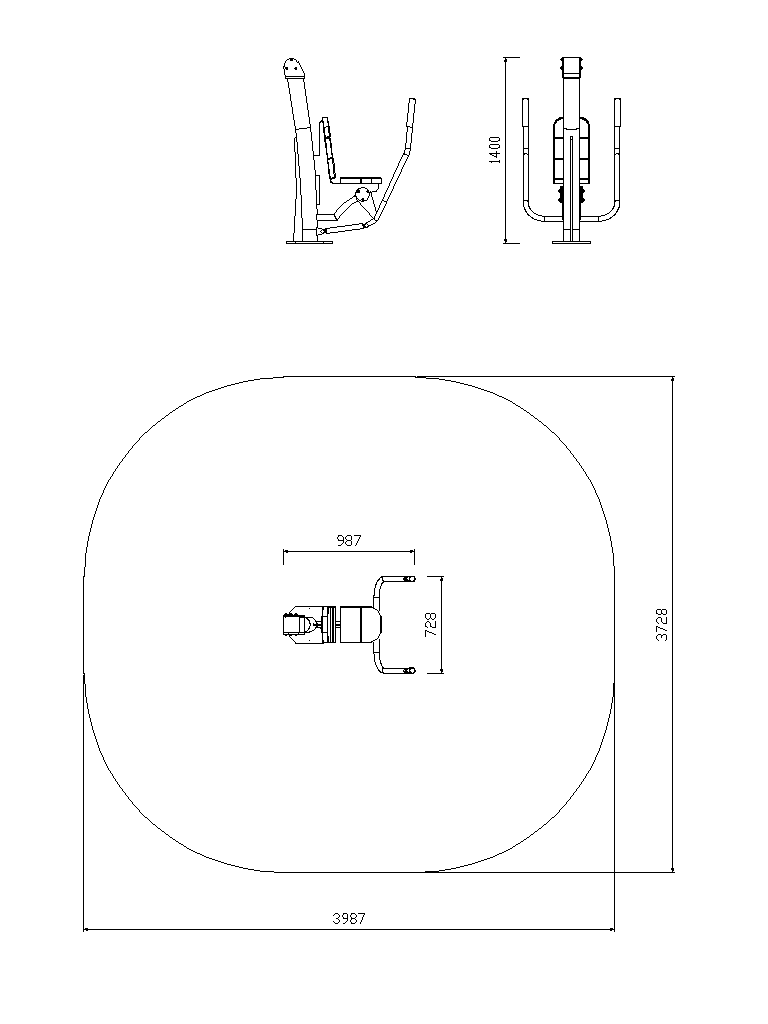Chest press Type 3