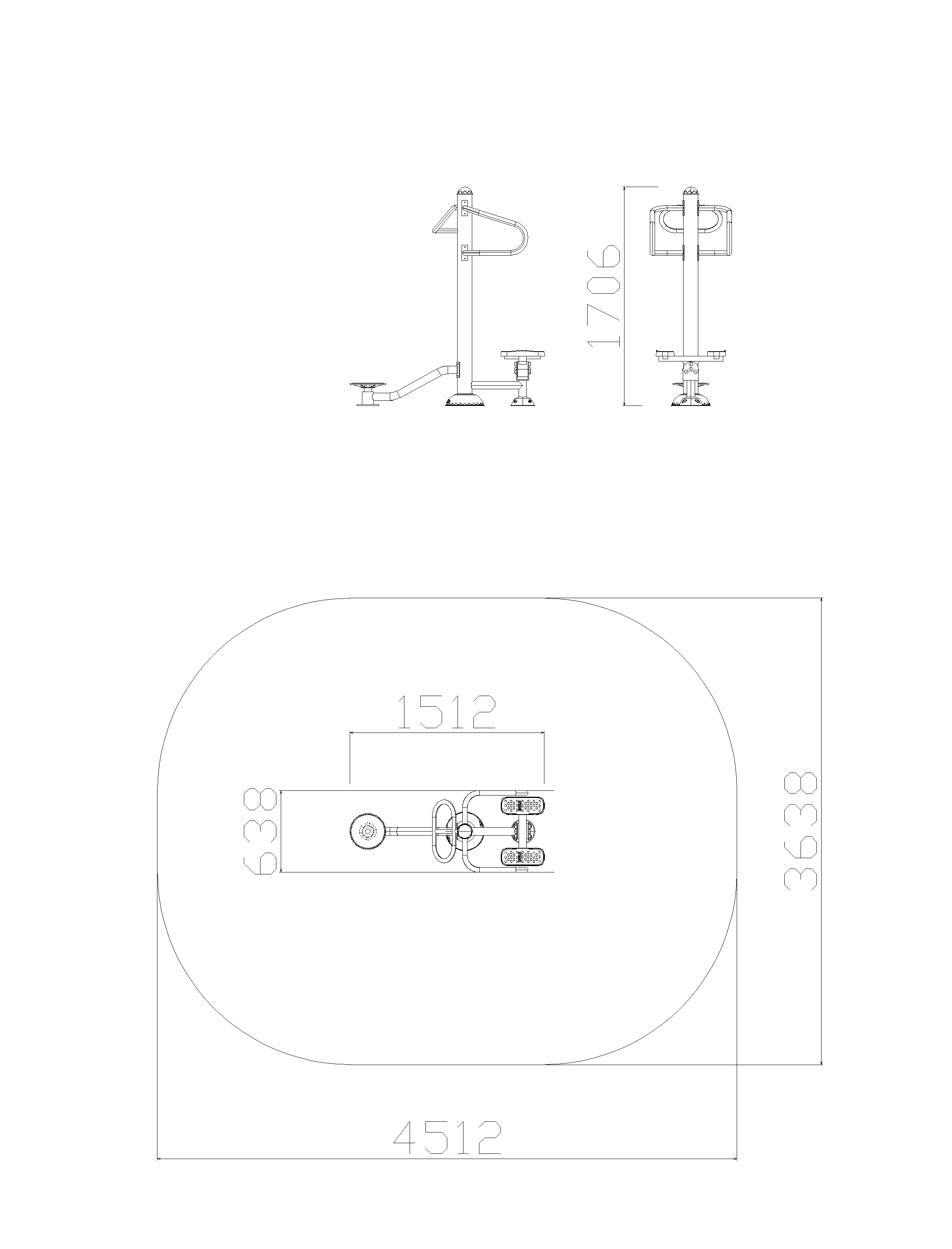 Pendulum trainer for waist and hips