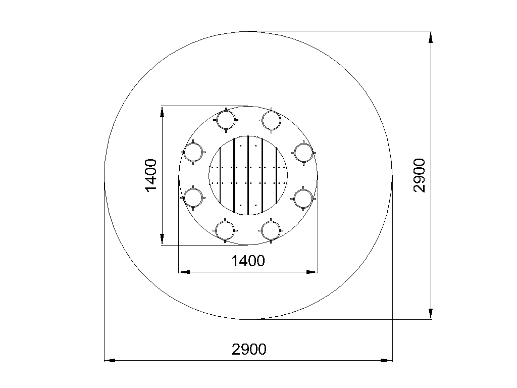 Table with stumps