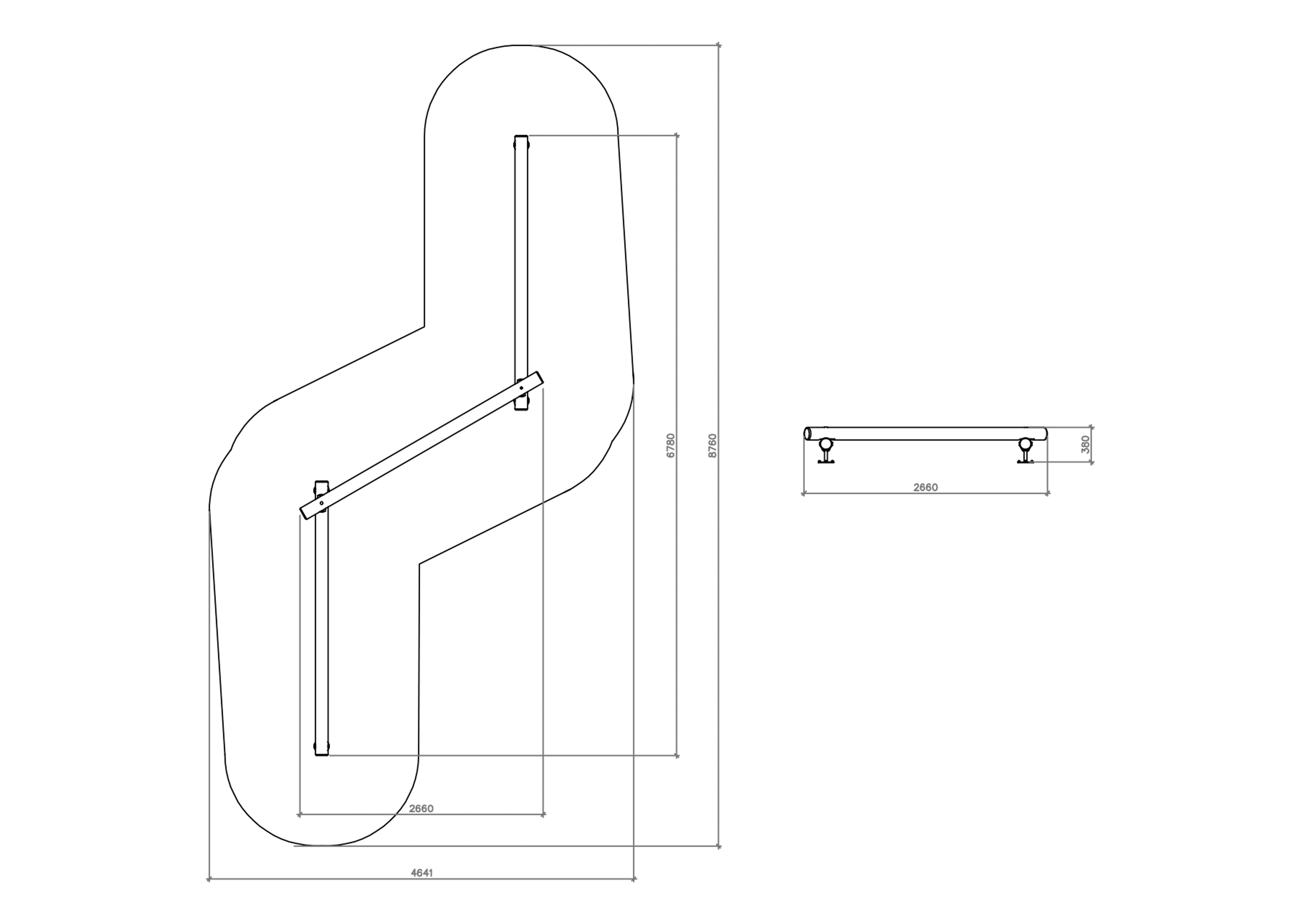 Sports equipment Triple beam