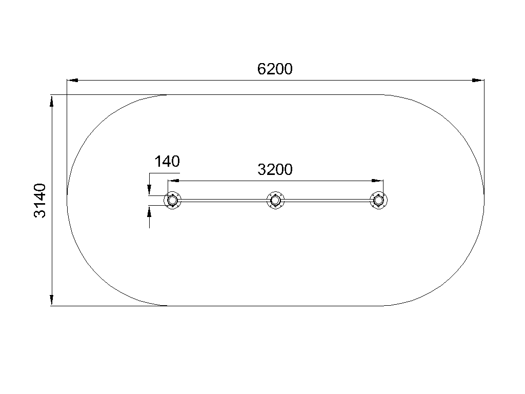 Sports system Double horizontal bar
