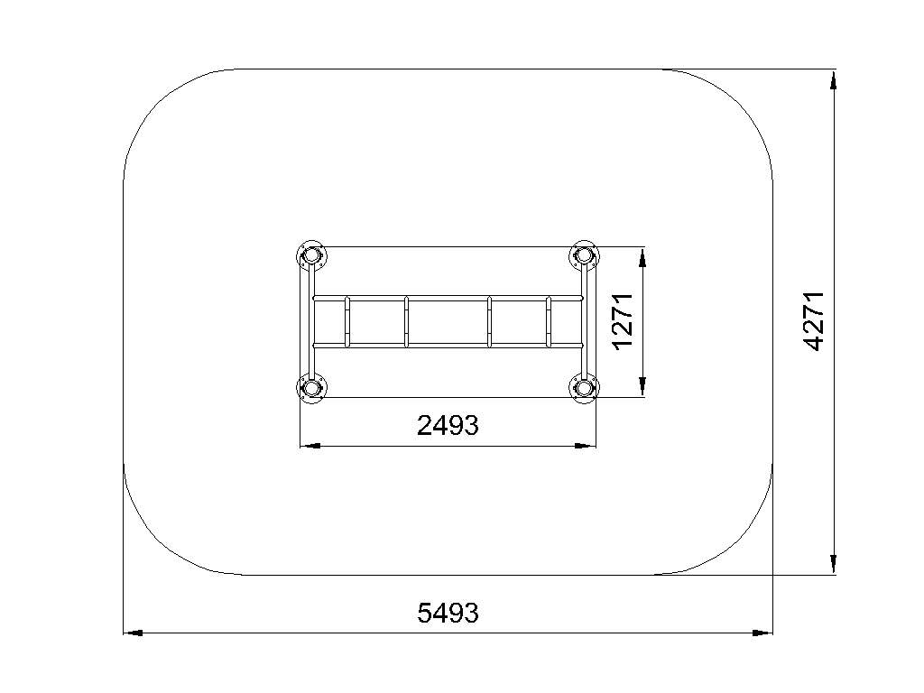 Sports system Bench with stops