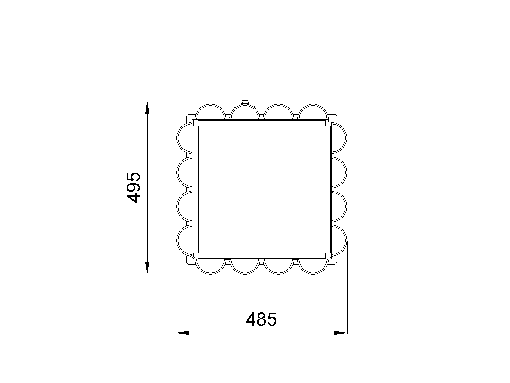 Square bin