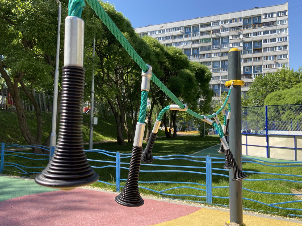 Rope Climbing Playground Newton 21.064 | Leber