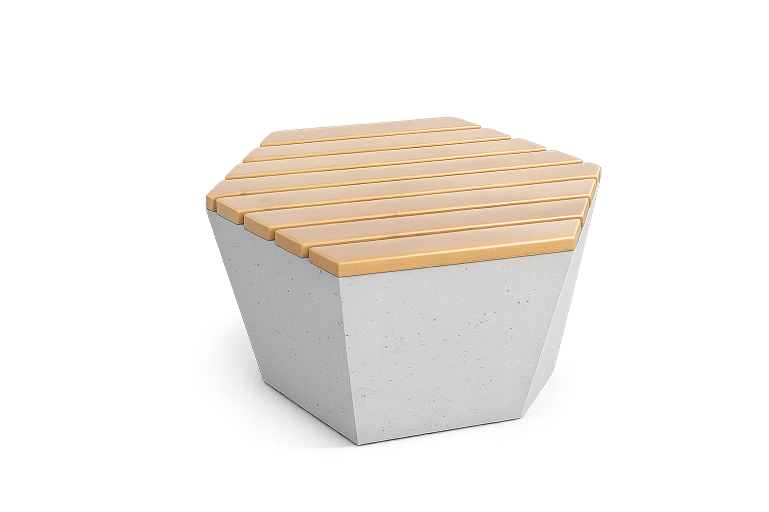 Concrete park bench Hexahedron 34.131 | Leber